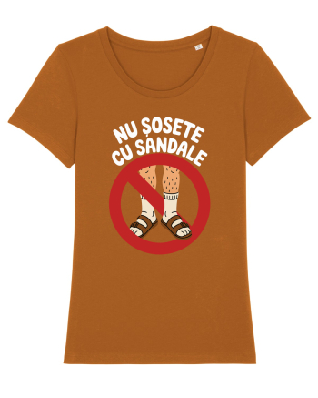 Nu Sosete cu Sandale Roasted Orange