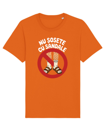 Nu Sosete cu Sandale Bright Orange