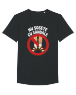 Nu Sosete cu Sandale Tricou mânecă scurtă guler larg Bărbat Skater