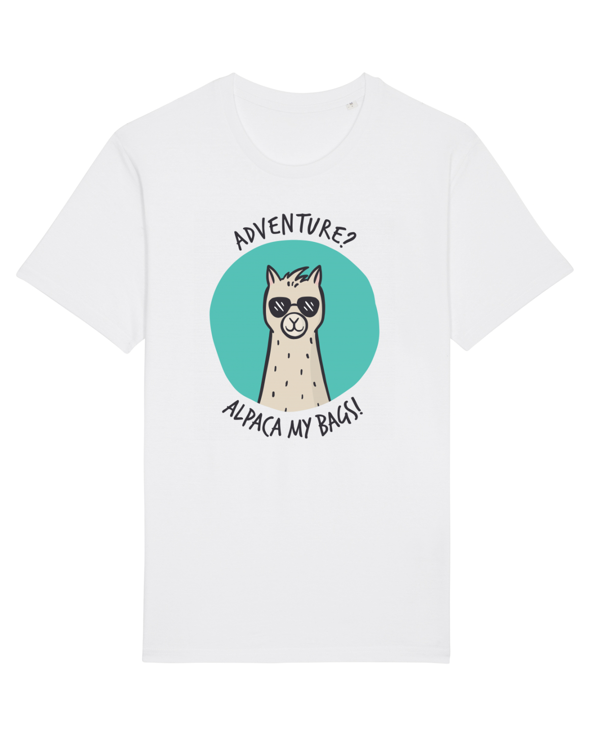 Tricou mânecă scurtă Unisex Rocker White