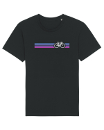 Retro Cycling Purple Tricou mânecă scurtă Unisex Rocker