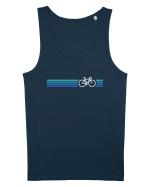 Retro Cycling Blue Maiou Bărbat Runs