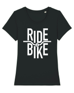 Ride A Bike Tricou mânecă scurtă guler larg fitted Damă Expresser