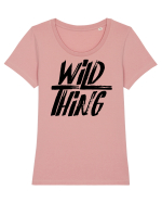 Wild Thing Tricou mânecă scurtă guler larg fitted Damă Expresser
