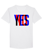 YES. NO Tricou mânecă scurtă guler larg Bărbat Skater
