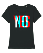 YES. NO Tricou mânecă scurtă guler larg fitted Damă Expresser