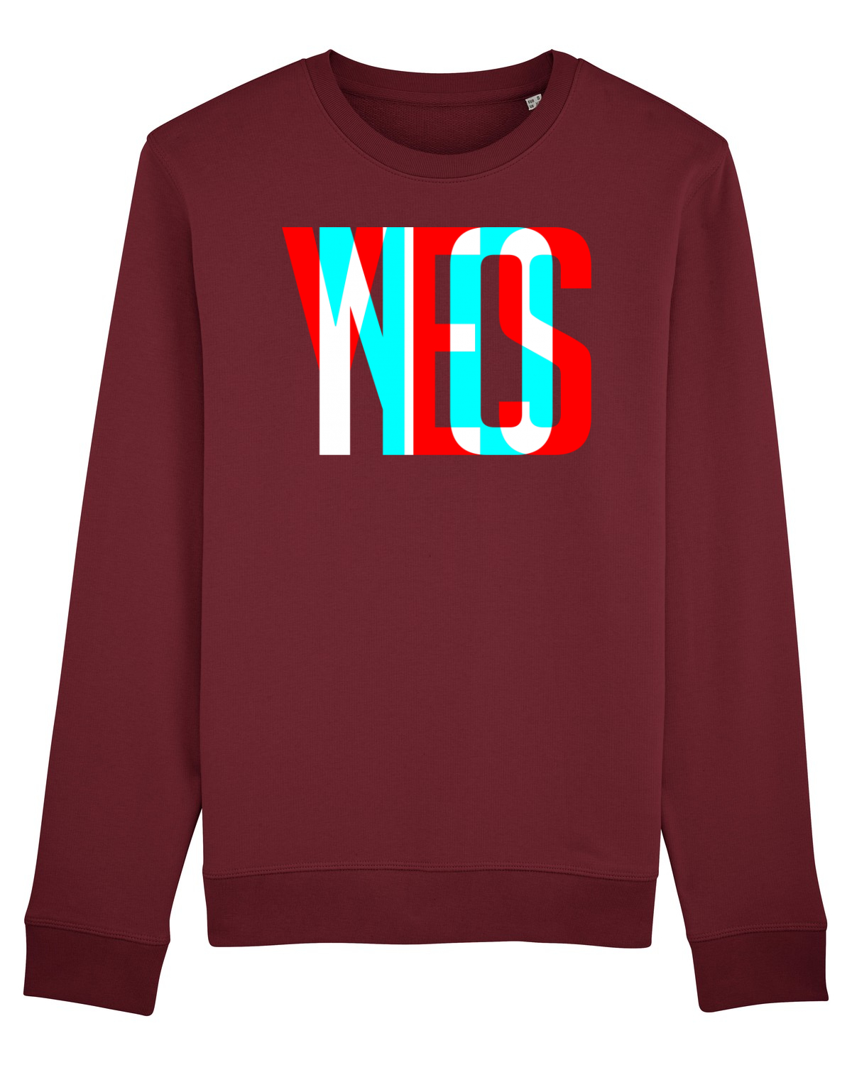 Bluză mânecă lungă Unisex Rise Burgundy