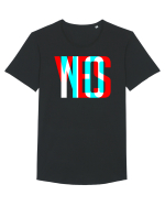 YES. NO Tricou mânecă scurtă guler larg Bărbat Skater