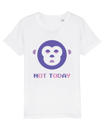 Not Today Monkey White