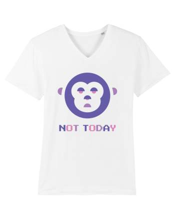 Not Today Monkey White