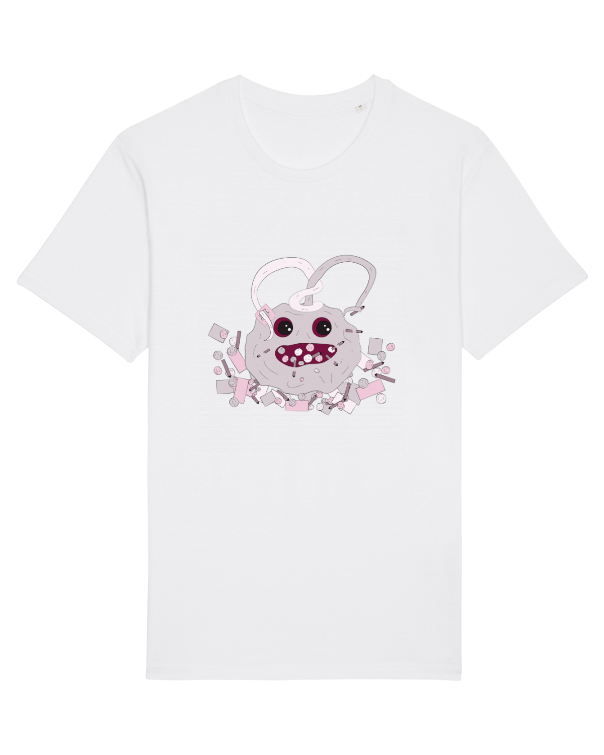 Tricou mânecă scurtă Unisex Rocker White
