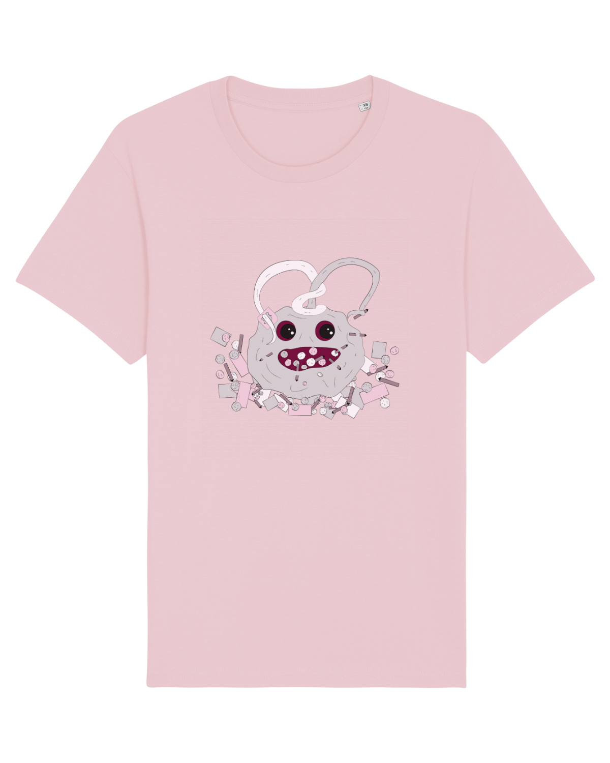 Tricou mânecă scurtă Unisex Rocker Cotton Pink