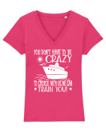 Cruise with us Tricou mânecă scurtă guler V Damă Evoker