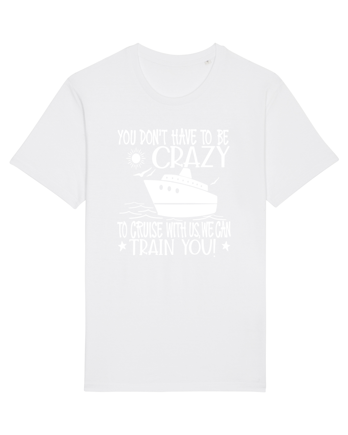 Tricou mânecă scurtă Unisex Rocker White