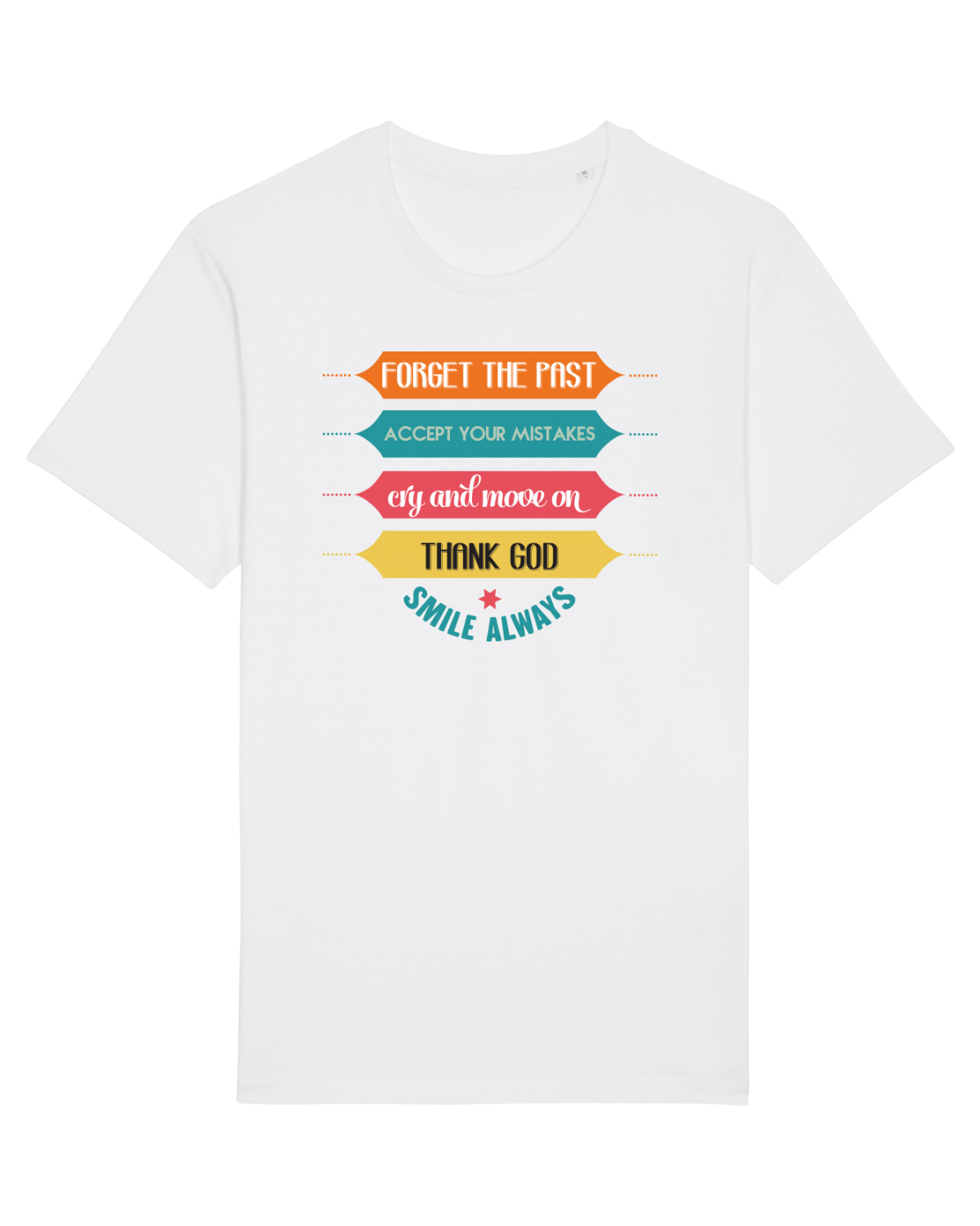 Tricou mânecă scurtă Unisex Rocker White