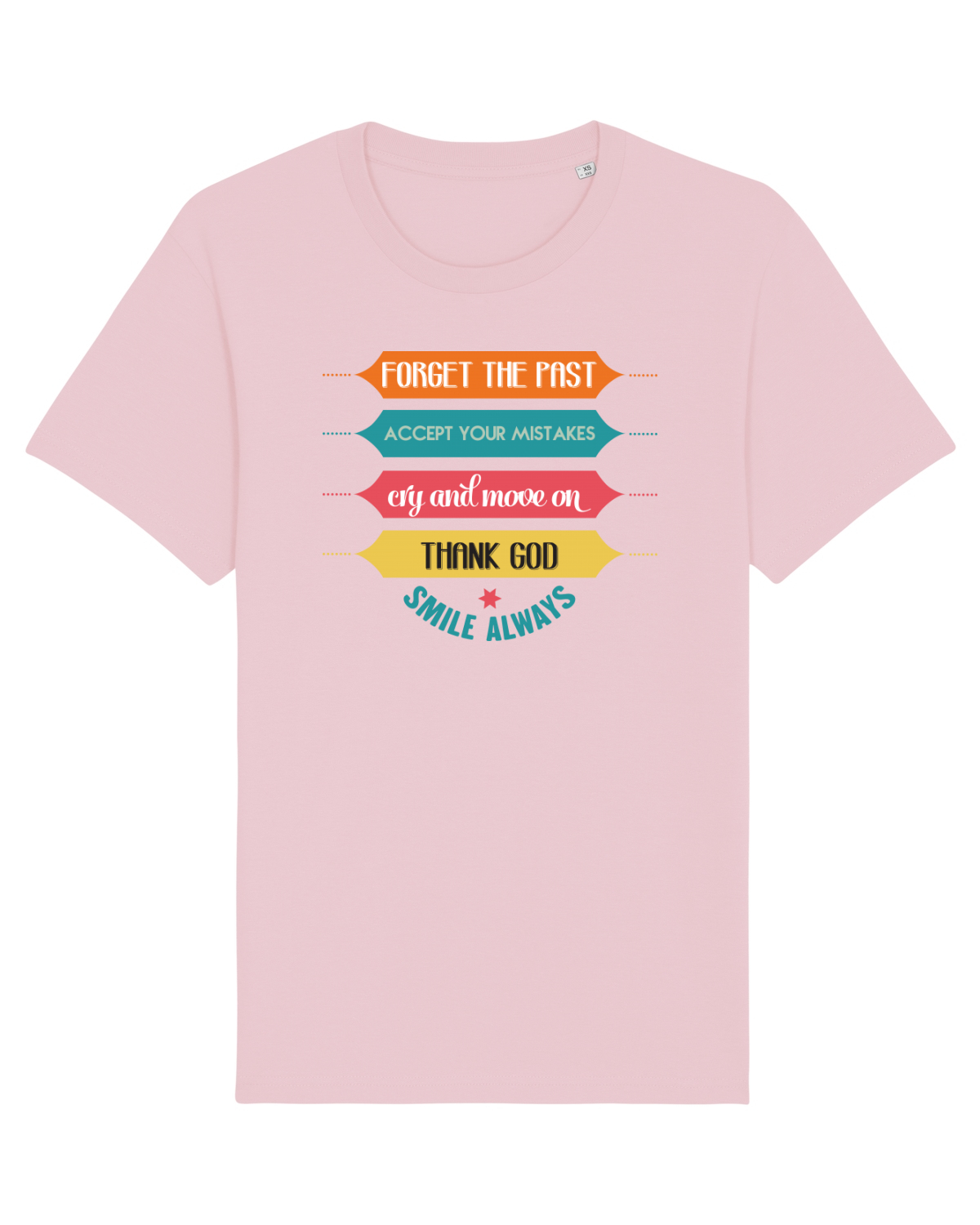 Tricou mânecă scurtă Unisex Rocker Cotton Pink