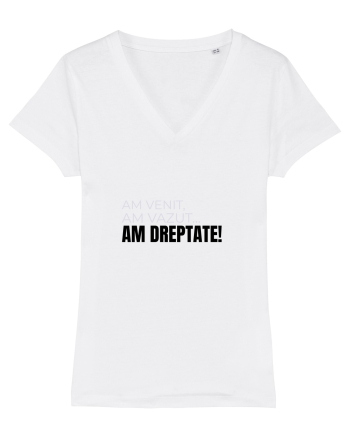 AM VENIT, am văzut,  AM DREPTATE! White