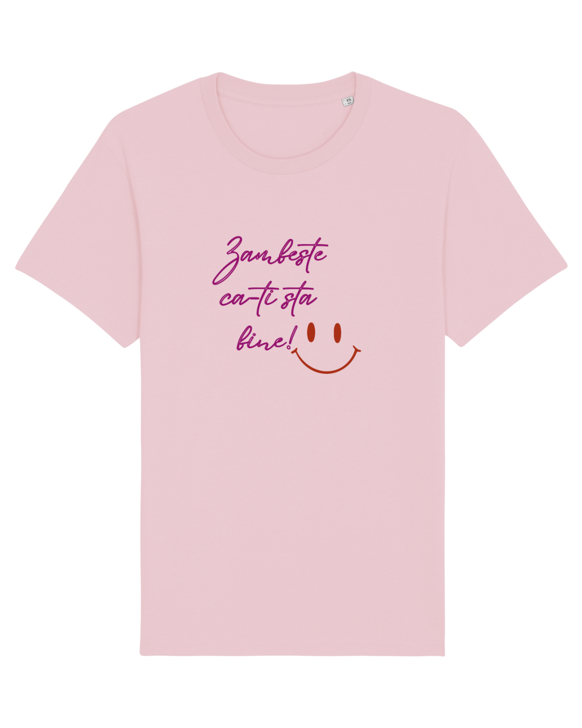 Tricou mânecă scurtă Unisex Rocker Cotton Pink