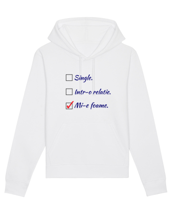 Single. Într-o relație. Mie foame. White