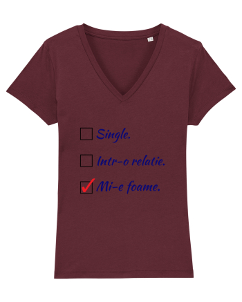 Single. Într-o relație. Mie foame. Burgundy