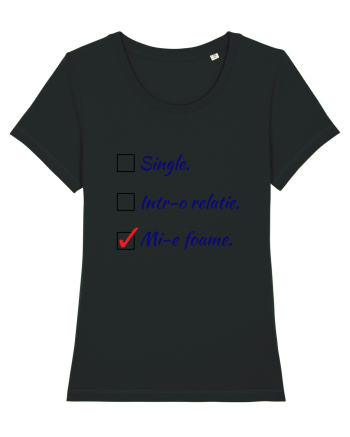 Single. Într-o relație. Mie foame. Black