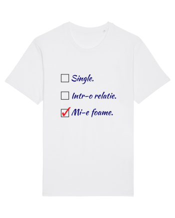 Single. Într-o relație. Mie foame. White