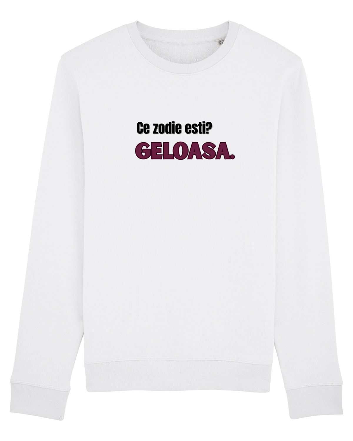 Bluză mânecă lungă Unisex Rise White