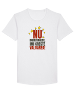 Nu imbatranesc, imi creste valoarea  Tricou mânecă scurtă guler larg Bărbat Skater