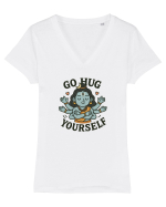 Go hug yourself - Shiva style Tricou mânecă scurtă guler V Damă Evoker
