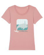 I'm Whale, Thanks! Tricou mânecă scurtă guler larg fitted Damă Expresser