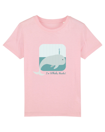 I'm Whale, Thanks! Cotton Pink