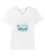 I'm Whale, Thanks! Tricou mânecă scurtă guler V Bărbat Presenter