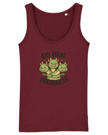 Go hug yourself - dragon style Burgundy