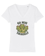 Go hug yourself - dragon style Tricou mânecă scurtă guler V Damă Evoker
