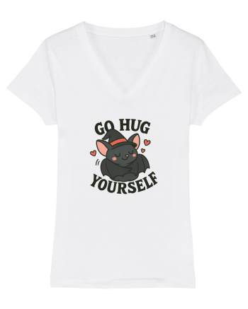 Go hug yourself - Halloween bat style White