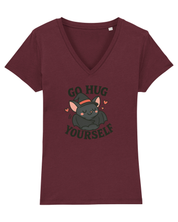 Go hug yourself - Halloween bat style Burgundy