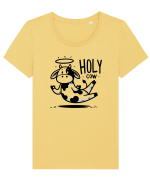 Holy Cow - Floating meditation Tricou mânecă scurtă guler larg fitted Damă Expresser