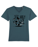 Holy Cow - Floating meditation Tricou mânecă scurtă guler V Bărbat Presenter