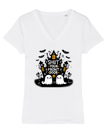 Shut yout front door - 2 ghosts White