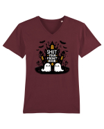 Shut yout front door - 2 ghosts Tricou mânecă scurtă guler V Bărbat Presenter