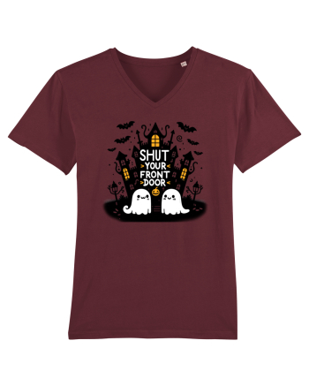 Shut yout front door - 2 ghosts Burgundy