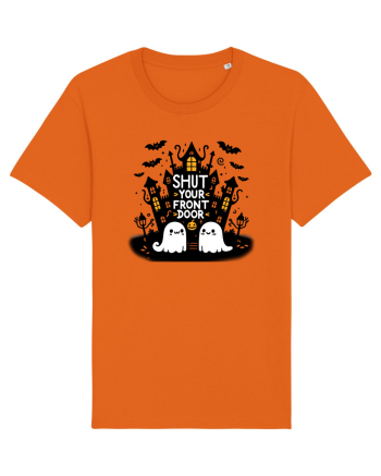 Shut yout front door - 2 ghosts Bright Orange