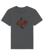 DARK (rosu, negru) Tricou mânecă scurtă Unisex Rocker