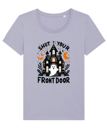 Shut your front door - cute  ghost Lavender