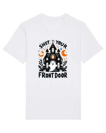 Shut your front door - cute  ghost White