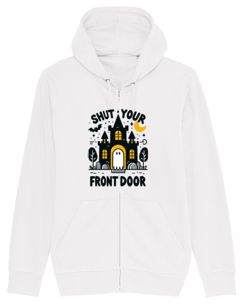 Shut your front door - cute yellow  ghost White
