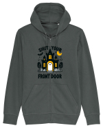 Shut your front door - cute yellow  ghost Hanorac cu fermoar Unisex Connector