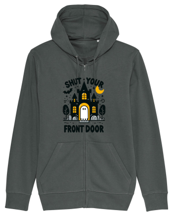 Shut your front door - cute yellow  ghost Anthracite