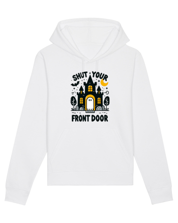 Shut your front door - cute yellow  ghost White