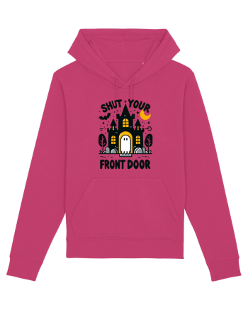 Shut your front door - cute yellow  ghost Raspberry